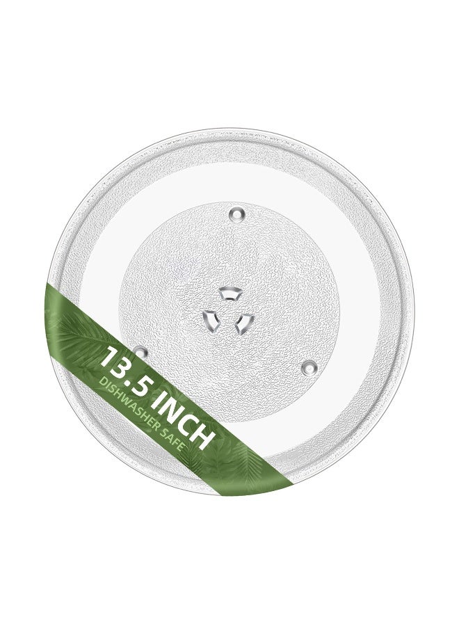 Gemroom 135 Microwave Glass Turntable Plate Compatible with 5304509621 Frigidaire microwave plate WB39X10032 GE microwave plate replacement JVM3106 WB49X10002 13 12 Samsung Microwave Plate DE7420016A - Image 1