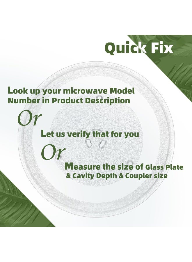Gemroom 135 Microwave Glass Turntable Plate Compatible with 5304509621 Frigidaire microwave plate WB39X10032 GE microwave plate replacement JVM3106 WB49X10002 13 12 Samsung Microwave Plate DE7420016A - Image 4
