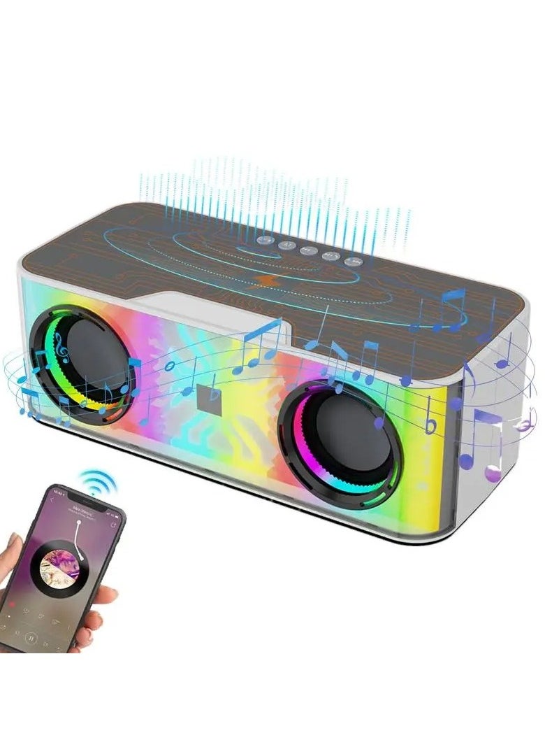 Generic Bluetooth Speaker With Led Light Louder Volume Durable Loud Outdoor Speaker For Travel Sport Deep Bass Basser Portable  - Image 1
