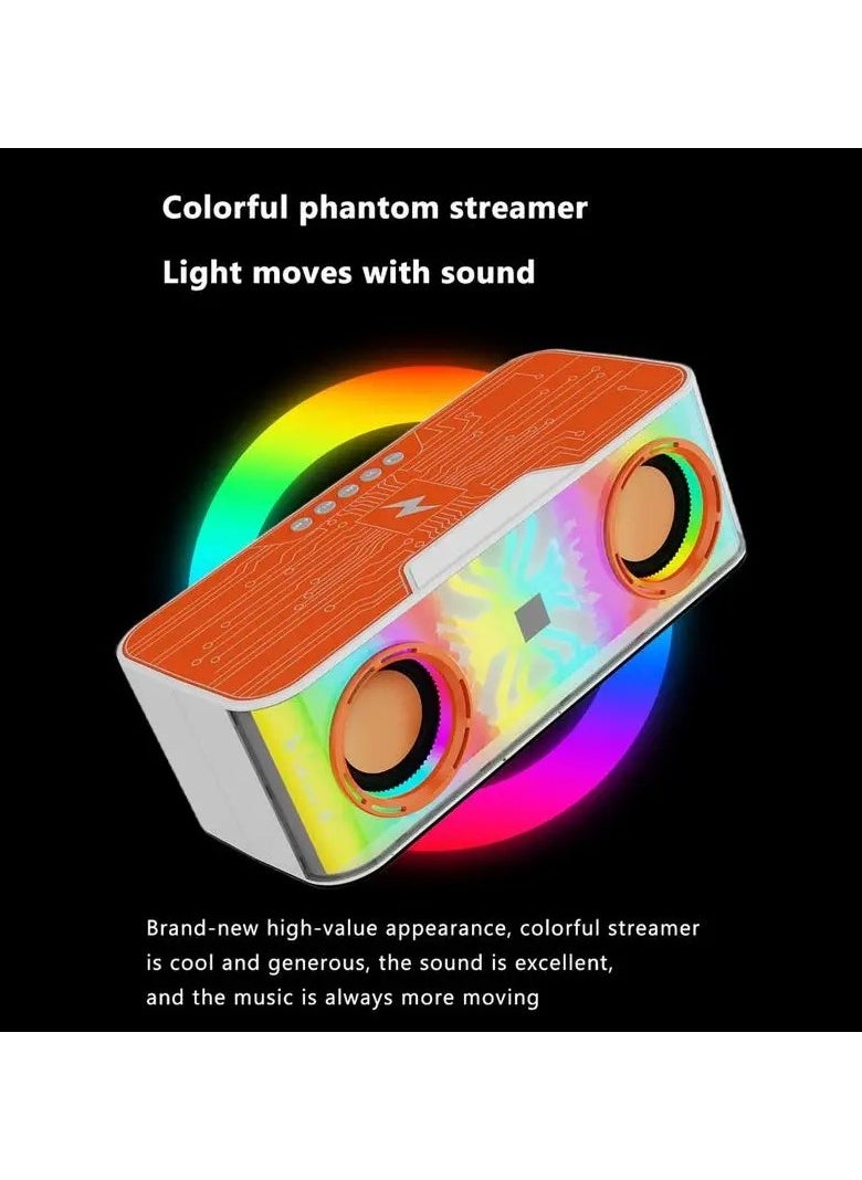 Generic Bluetooth Speaker With Led Light Louder Volume Durable Loud Outdoor Speaker For Travel Sport Deep Bass Basser Portable  - Image 4
