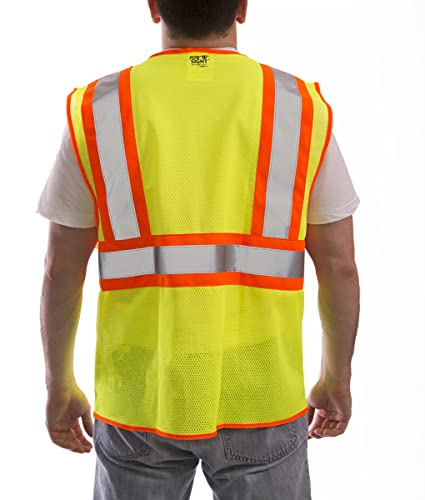TINGLEY Rubber V70642 Class 2 Mesh Safety Vest, XX-Large/3X-Large Fluorescent Yellow-green - Image 2