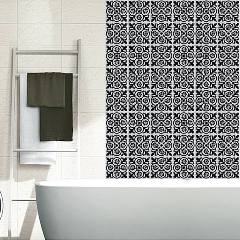 1PC Self Adhesive Retro Tile Stickers Waterproof PVC Removable Wall Stickers Decals for Kitchen Bathroom Home Tidy Protection - Image 3