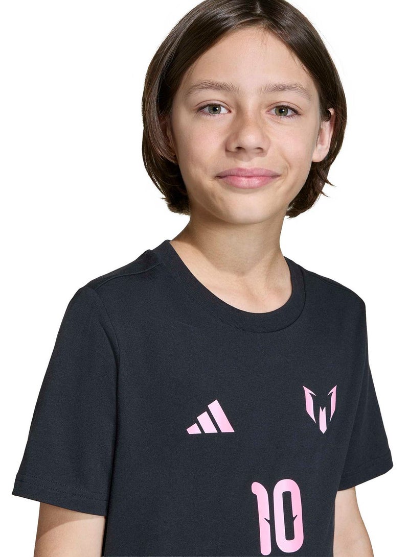 Adidas Messi Name&Number Graphic T-Shirt - Image 3