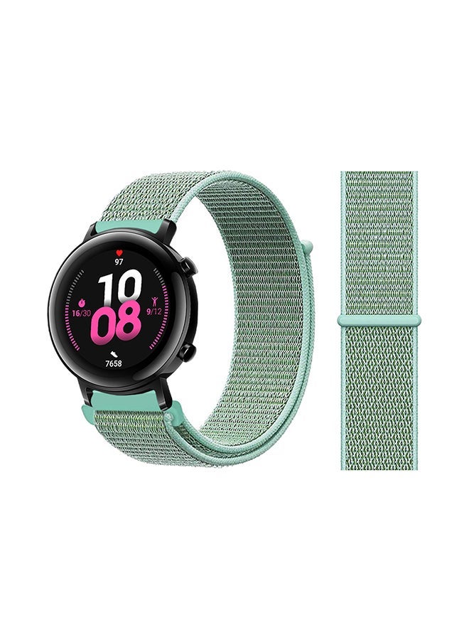 NIBEMINENT Nylon Loop Replacement Band For Huawei Watch GT 2 Marine Green