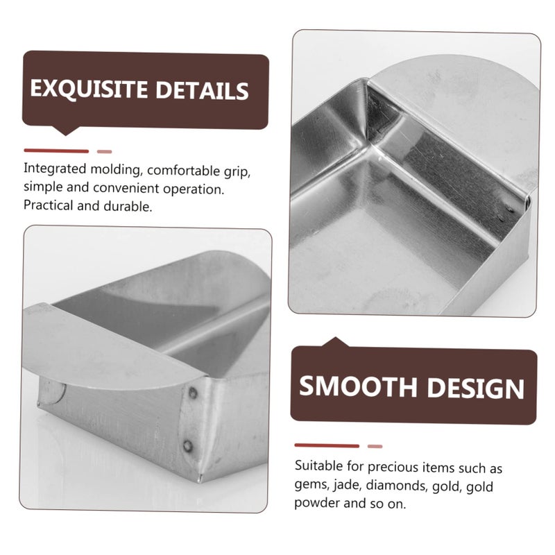 Stainless Steel Mini Jewelry Shovel Scoop for Gemstones Diamonds and Gold Making - Image 3