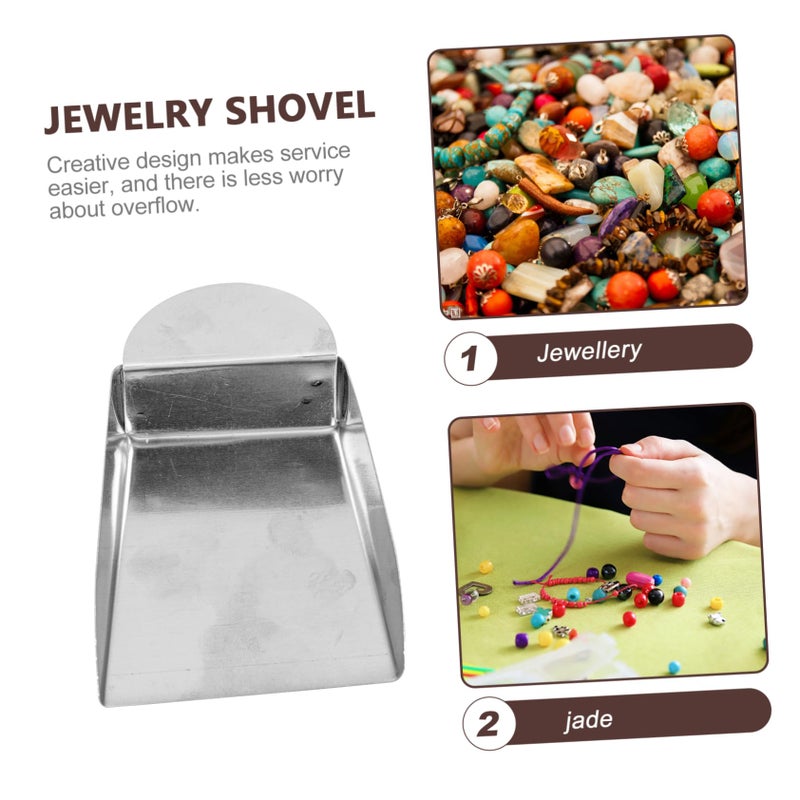 Stainless Steel Mini Jewelry Shovel Scoop for Gemstones Diamonds and Gold Making - Image 5