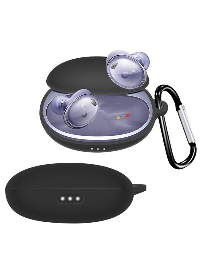 غطاء سيليكون واقي متوافق مع Anker Liberty 3 Pro (أسود)