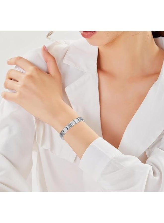 Classic Italian Design Stainless Steel Silver Bracelet for Men and Women 9mm - Image 3