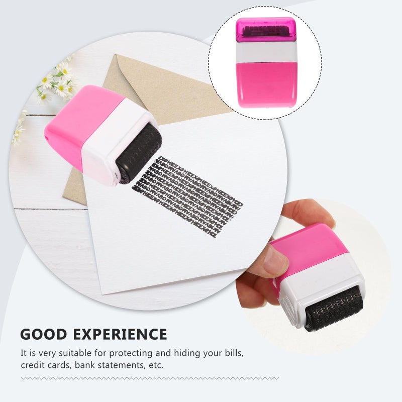 Confidential Privacy Protection Roller Stamp With Ink For Address And Information Security - Image 5