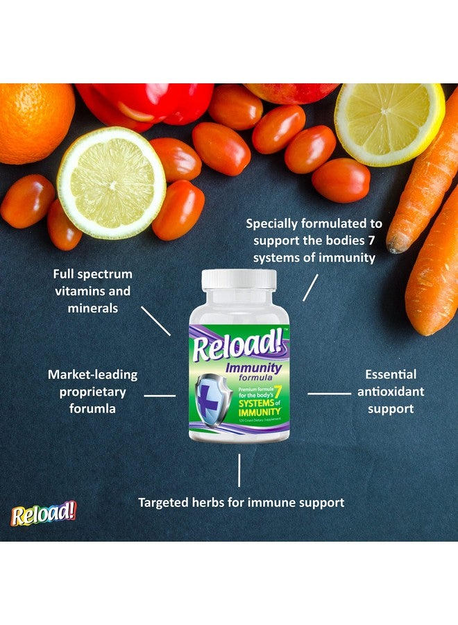 Generic Reload! Immunity Antioxidant, Echinacea, Vitamins A, C, D, Zinc, Selenium, Ginkgo, Aloe, Probiotic/Prebiotic, Fenugreek Capsule 120ct, 30 Day Supply  - Image 2