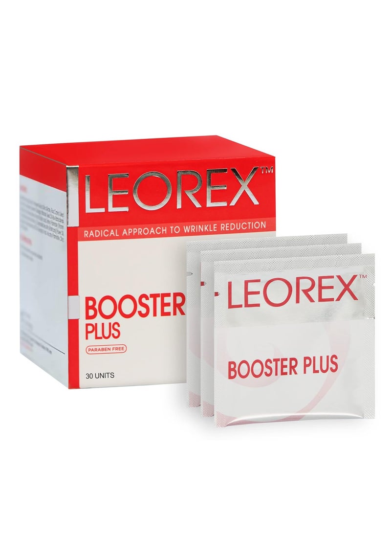 leorex Booster Plus Anti-Wrinkle Tightening for Dry Skin - Ultra Cream Repair for Anti-Aging, Instant Age Eraser Firm Cream, Intensive Lift Firming Creams, Reduces Fine Lines & Wrinkles - 30 Pack 