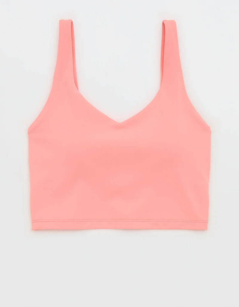 Aerie  OFFLINE By Aerie Real Me Low Key Longline Sports Bra for Women | Best Price UAE