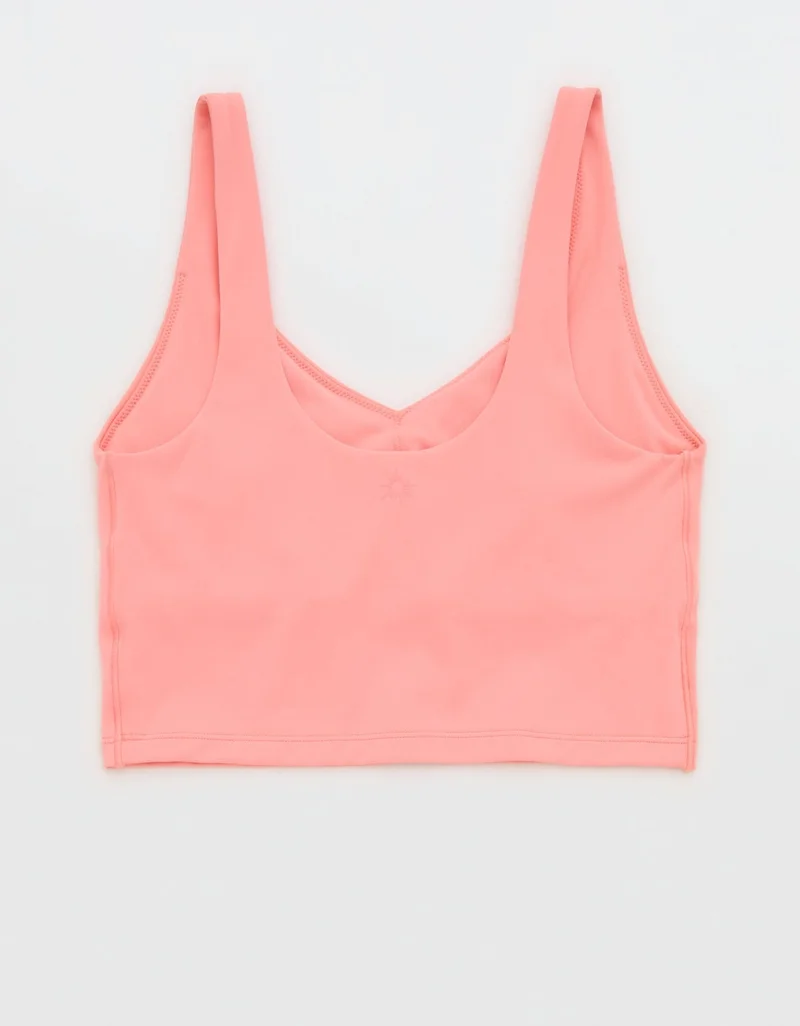 Aerie  OFFLINE By Aerie Real Me Low Key Longline Sports Bra for Women | Best Price UAE