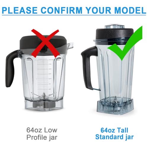 Swess Lid Plug Replacement for Vita-mix 64 oz Container Blender Accessories Fits for Drink Machine 2 Speed, Vita Prep,Vita Prep 3, Xl High Profile 64 oz Container - Image 2
