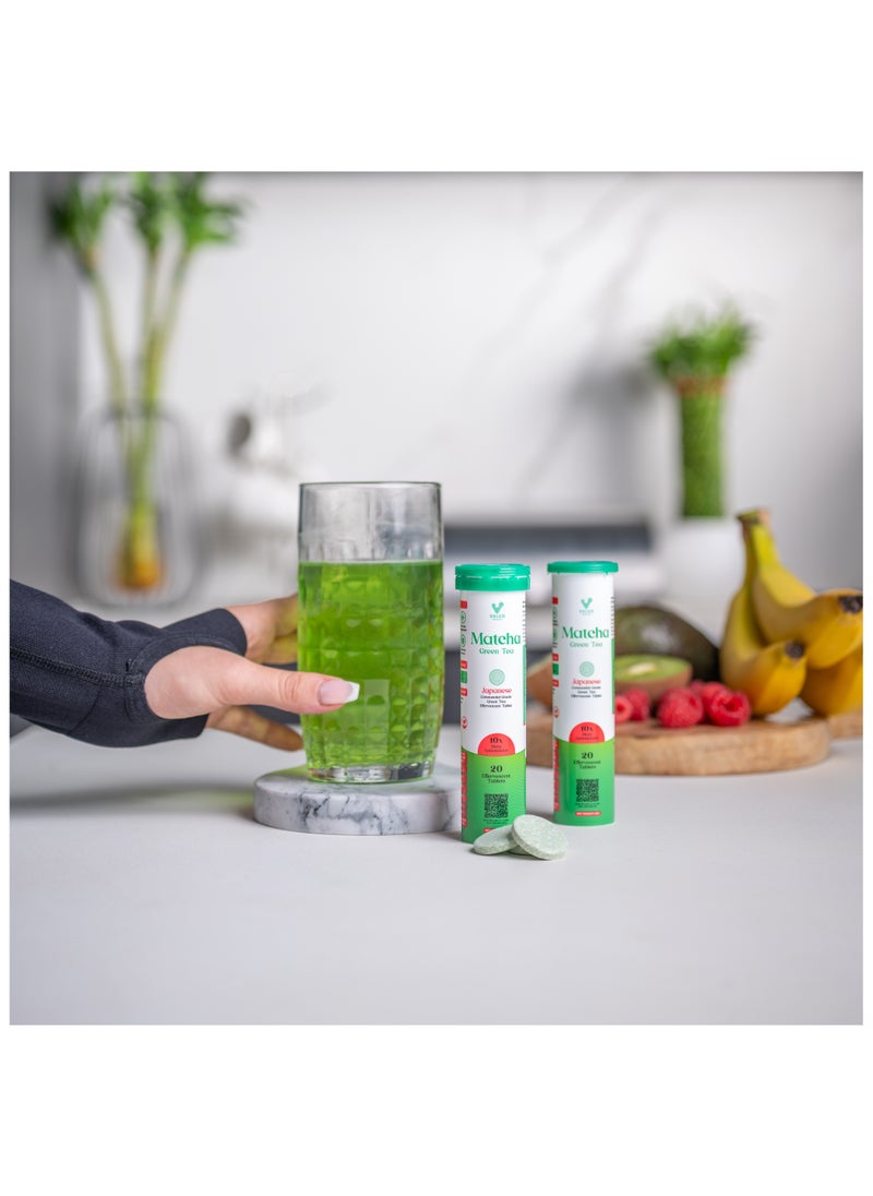 VALEO VALEO MATCHA GREEN TEA EFFERVESCENT TABS (20) |ORGANIC JAPANESE CEREMONIAL-GRADE MATCHA | INSTANT ENERGY BOOST, DETOX & GLOWING SKIN | PERFECT FOR LATTES, SMOOTHIES & ON-THE-GO WELLNESS Pack of 3 - pzsku/ZB46F455965473112AC64Z/45/_/1736583911/434eccca-5604-4197-a3e0-084c9f3e710b