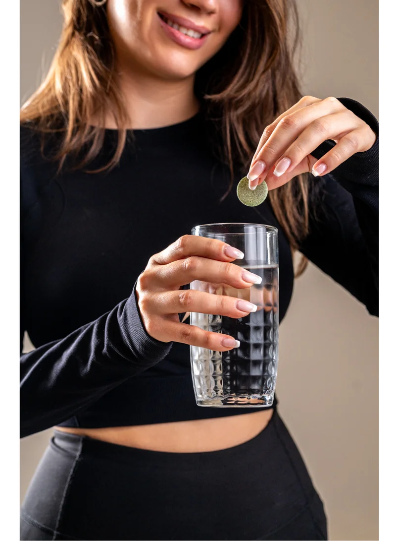 فاليو أقراص شاي ماتشا الأخضر الفوارة (20 قرصًا) | ماتشا عضوي ياباني فاخر | يعزز الطاقة ويزيل السموم ويمنح البشرة إشراقة فورية | مثالي للاتيه والعصائر والمشروبات الصحية أثناء التنقل، عبوة من 3 قطع