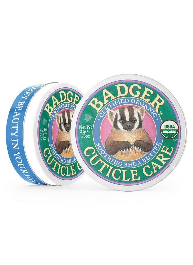 Badger بلسم العناية بالبشرة العضوية، كريم العناية الطبيعية بالأظافر مع زبدة الشيا، مستخلص نبق البحر الغني بالفيتامينات يساعد على تقوية وتهدئة واستعادة البشرة الجافة والمتشققة، رائحة الحمضيات الخفيفة 0.75 أونصة (عبوة من 3 قطع)  - Image 4