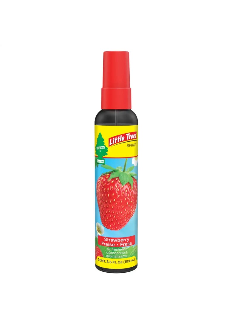 Little Trees Spray Strawberry Air Freshener (17.5 x 3.5 x 3.5 cm, 103 ml)