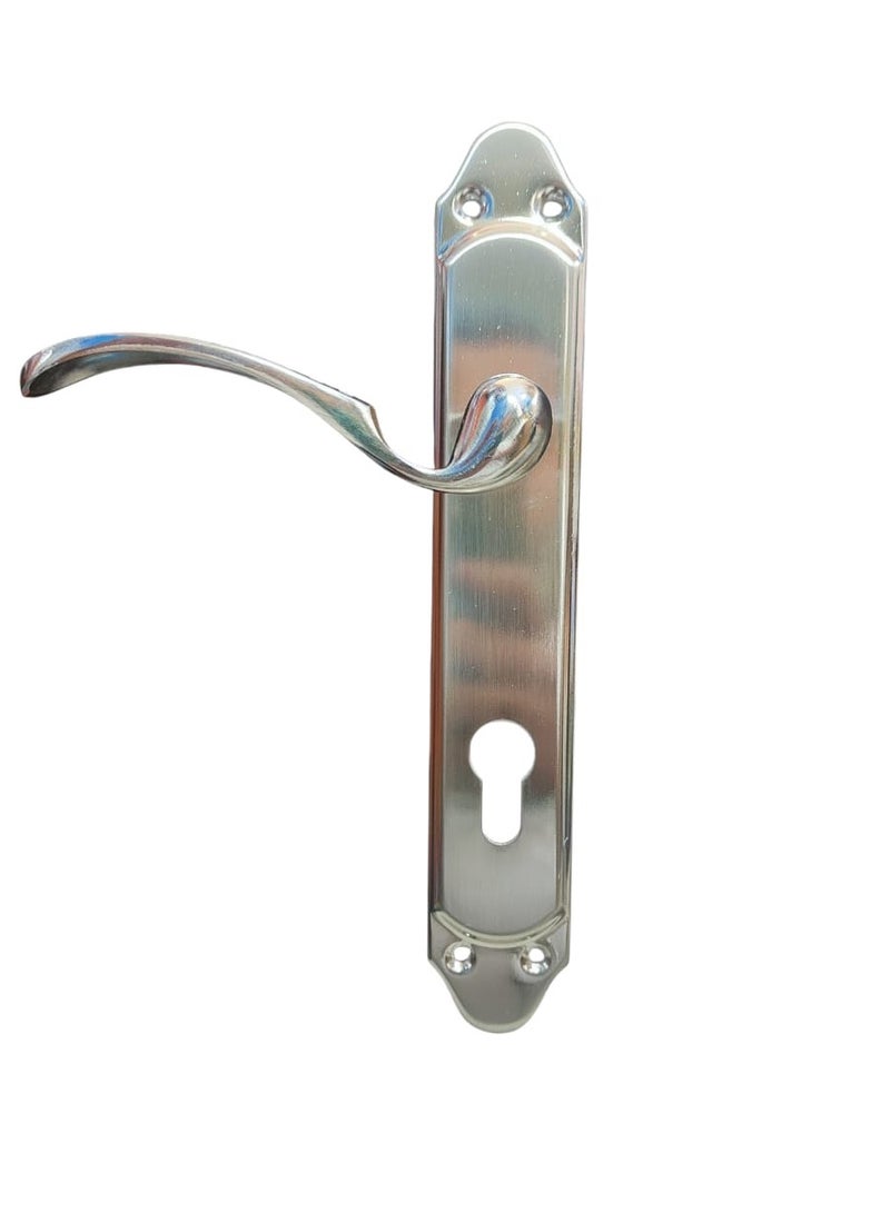 Stainless Steel Door Handle Set with Keyhole – Durable & Rust-Resistant Lever Handle for Interior & Exterior Doors (Set of 2) - Image 1