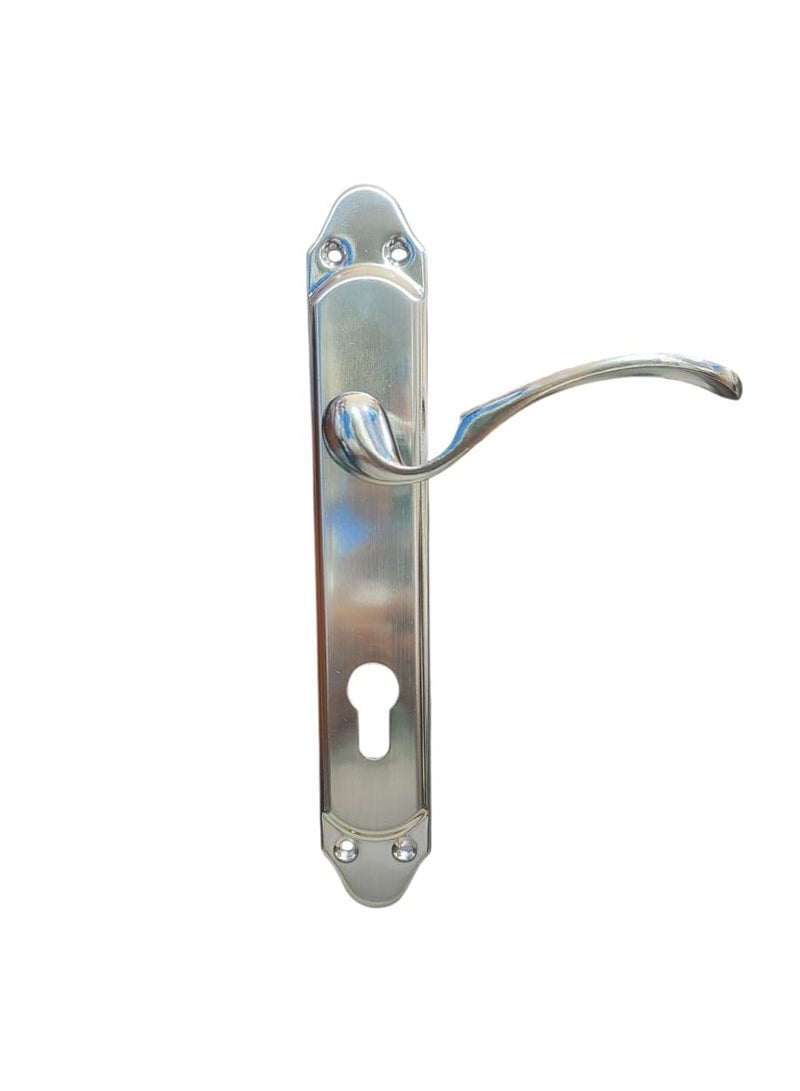 Stainless Steel Door Handle Set with Keyhole – Durable & Rust-Resistant Lever Handle for Interior & Exterior Doors (Set of 2) - Image 2