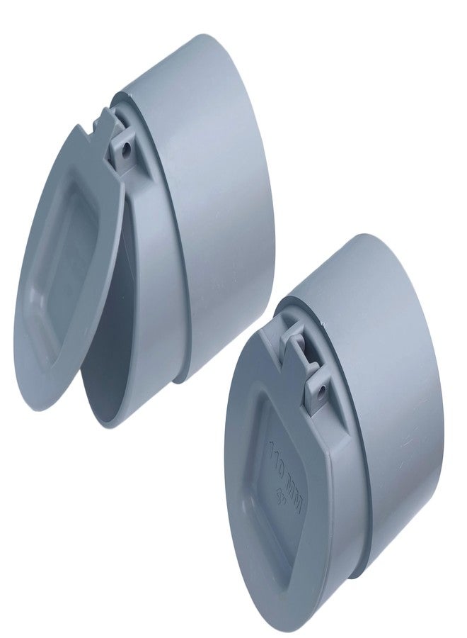 ES EKSAFAR ESEKSAFAR 2pc 110mm Drain pipe cap,4" PVC Backflow Valve, Anti Rats Cockroaches, Hose Non Return Water Valve Use For 110mm / 11cm/ 4.33 inch Outer diameter pipe fitting - Image 1
