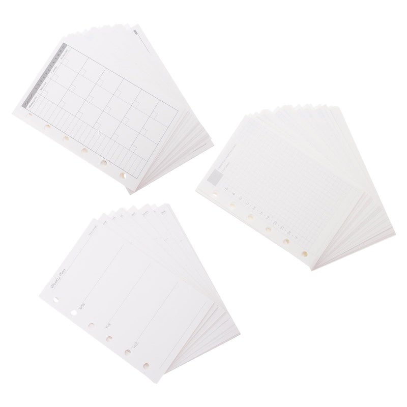 NUOBESTY planner can refill 6 hole paper daily monthly weekly binder inserts set 3 books the customer - Image 2