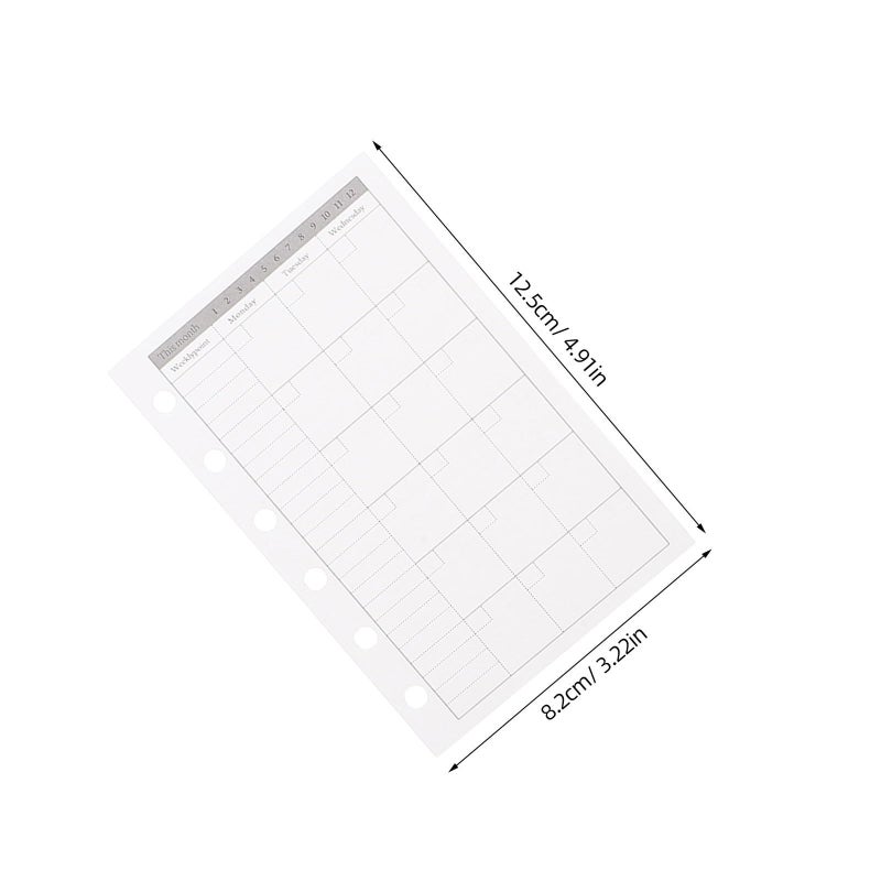 NUOBESTY planner can refill 6 hole paper daily monthly weekly binder inserts set 3 books the customer - Image 3