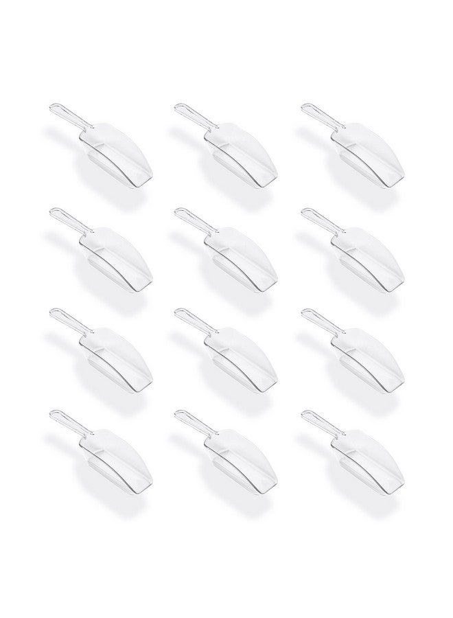 Super Z Outlet 5.5" Mini Acrylic Plastic Kitchen Scoops for Weddings, Candy Dessert Buffet, Ice Cream, Protein Powders, Coffee, Tea (Clear) - Image 1
