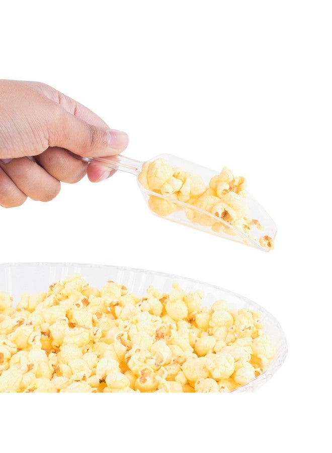 Super Z Outlet 5.5" Mini Acrylic Plastic Kitchen Scoops for Weddings, Candy Dessert Buffet, Ice Cream, Protein Powders, Coffee, Tea (Clear) - Image 2