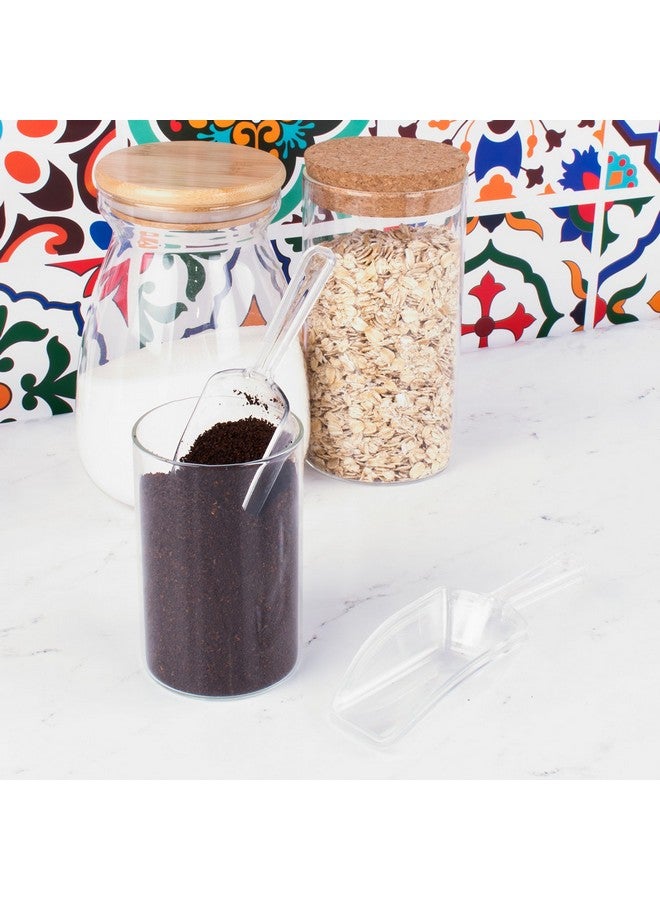 Super Z Outlet 5.5" Mini Acrylic Plastic Kitchen Scoops for Weddings, Candy Dessert Buffet, Ice Cream, Protein Powders, Coffee, Tea (Clear) - Image 5