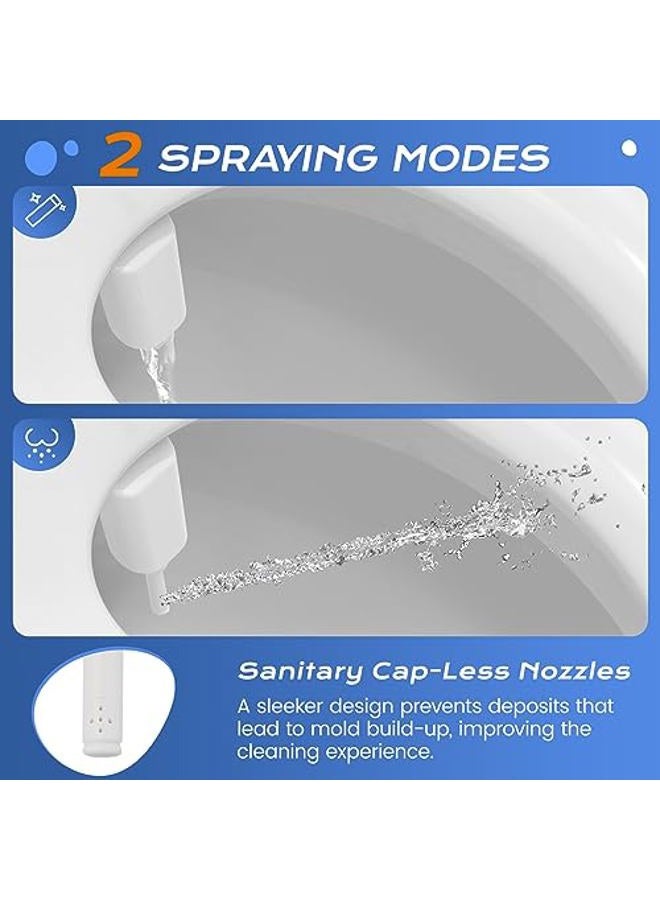 SAMODRA Ultra-Slim Bidet Attachment for Toilet - Self Cleaning Nozzle Hygienic Bidets for Existing Toilets - Adjustable Water Pressure Fresh Water Sprayer Toilet Bidet - Easy to Install - Image 3