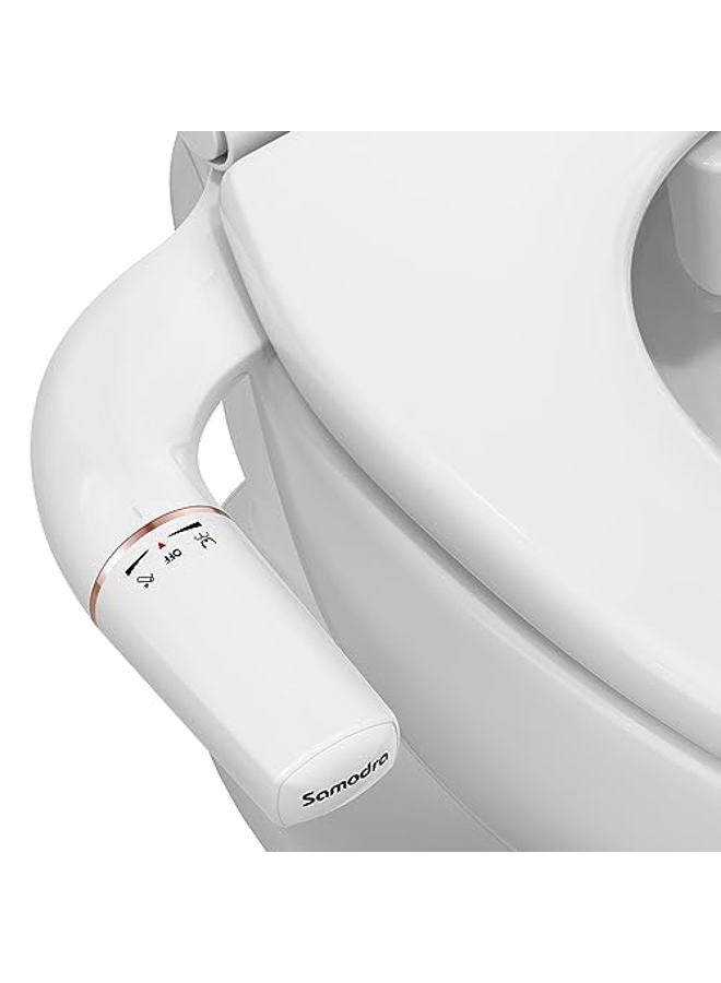 SAMODRA Ultra-Slim Bidet Attachment for Toilet - Self Cleaning Nozzle Hygienic Bidets for Existing Toilets - Adjustable Water Pressure Fresh Water Sprayer Toilet Bidet - Easy to Install - Image 1