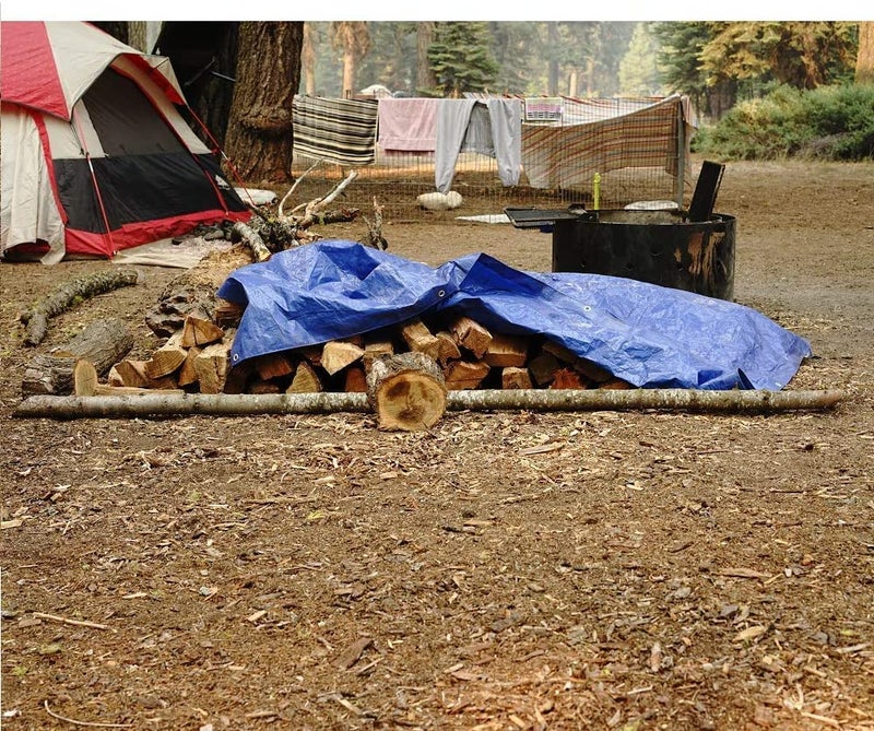 B-Air Grizzly Tarps by B-Air 20' x 30' Large Multi-Purpose Waterproof Heavy Duty Poly Tarp with Grommets Every 36", 8x8 Weave, 5 Mil Thick, for Home, Boats, Cars, Camping, Protective Cover, Blue - Image 2