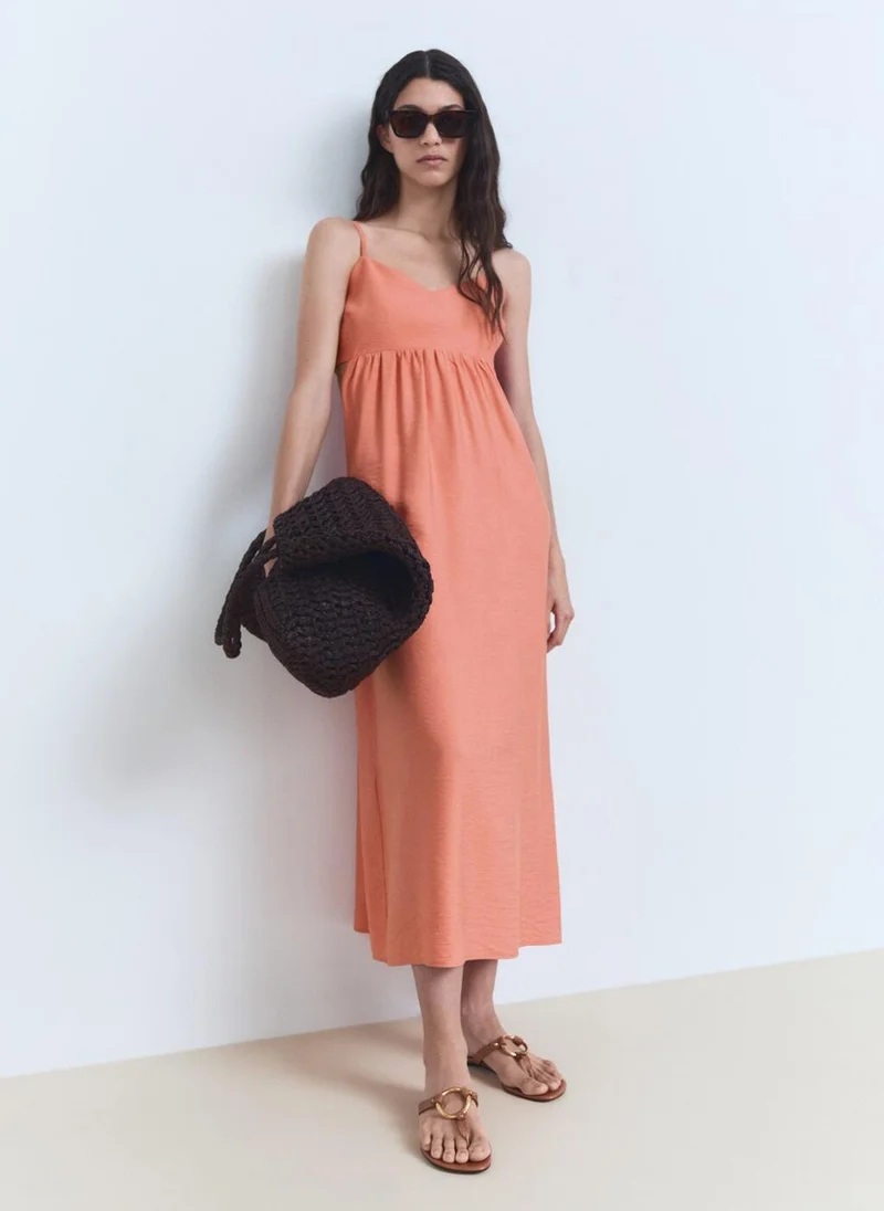 مانجو Midi-Dress With Cut-Out