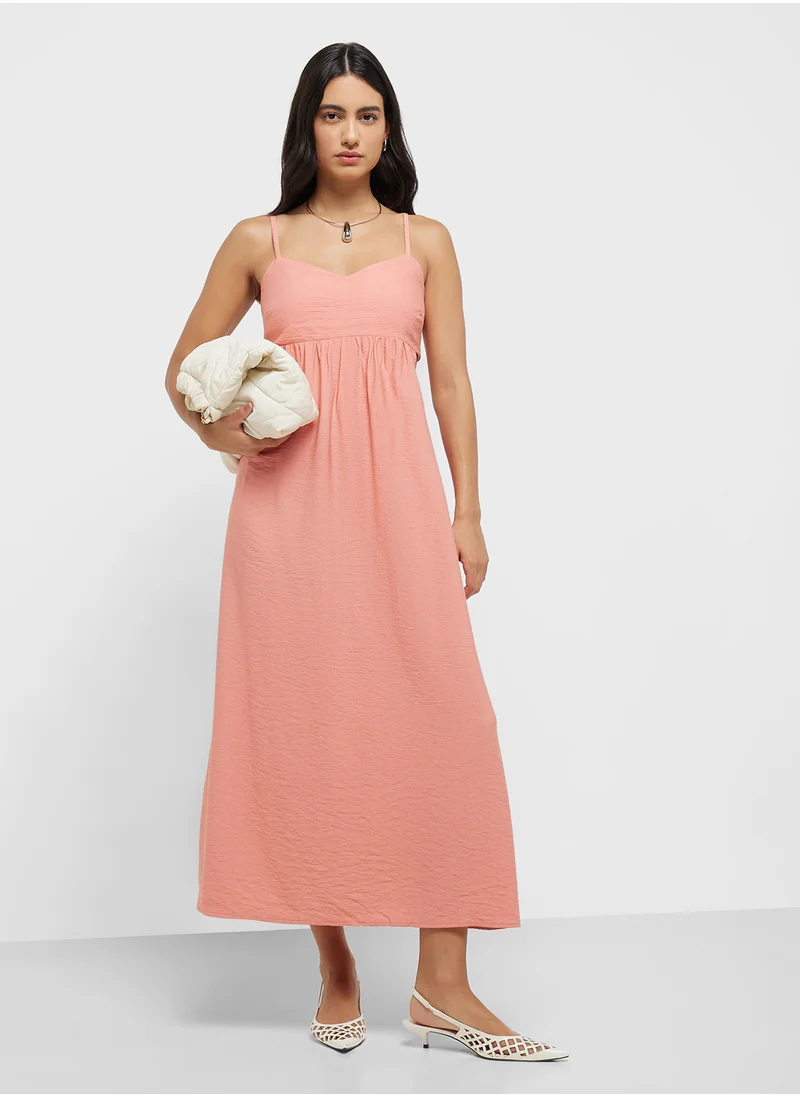 MANGO Midi-Dress With Cut-Out