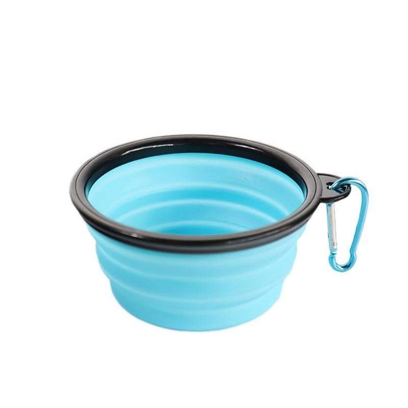 Collapsible Pet Bowl Silicone Portable with Design Portable Travel Silicone Build and Outdoor Use for dogs cats walks and outdoor feeding - Image 1