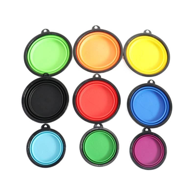 Collapsible Pet Bowl Silicone Portable with Design Portable Travel Silicone Build and Outdoor Use for dogs cats walks and outdoor feeding - Image 2