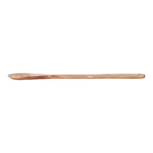 VOILA Neem Wood Slotted Spatula, Ideal for Frying Poori, Bhature etc, Kitchen Utensil for Home, Restaurant, Scratch-Proof, Cookware Safe - Image 3