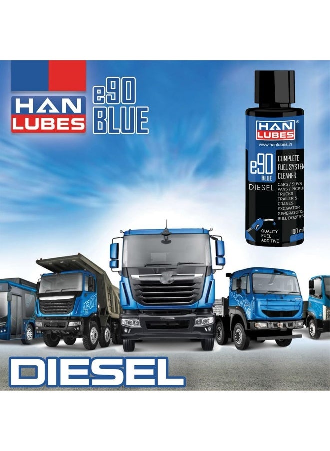 هانلوبز الإمارات  مادة HanLubes e90 Blue Diesel المضافة للشاحنات والحافلات لتحسين الاقتصاد في استهلاك الوقود والأداء. - Image 1