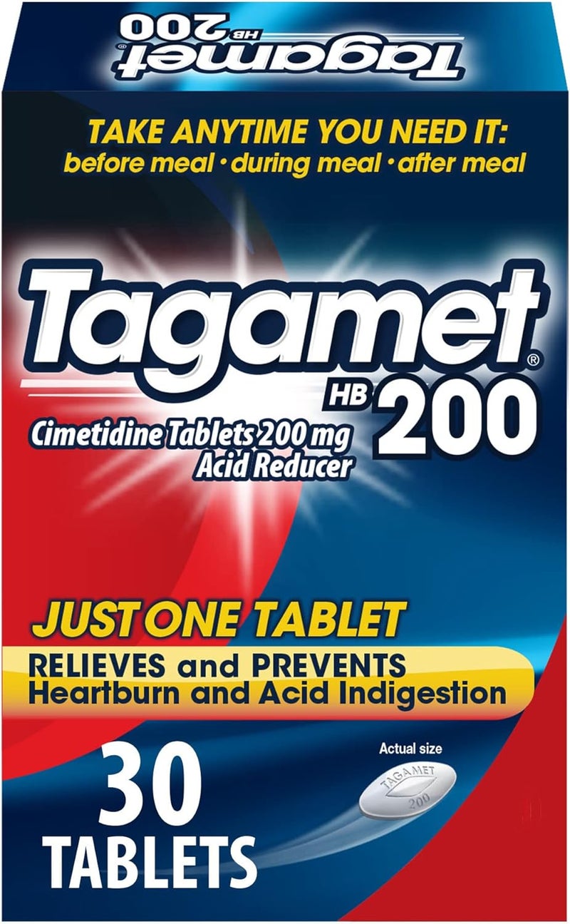 Tagamet Tagamet HB 200 mg Cimetidine Acid Reducer and Heartburn Relief, 30 Count