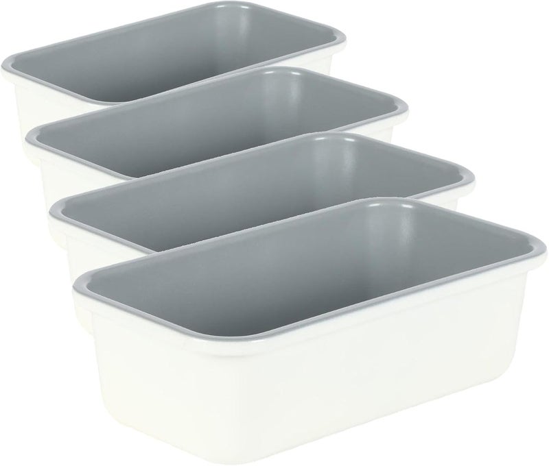 Sur La Table Kitchen Essentials Bake Sale 9 X 5 Inch PFOA, PFAS, PTFE Free Nonstick Loaf Pan - Linen White (Pack of 4) - Image 1