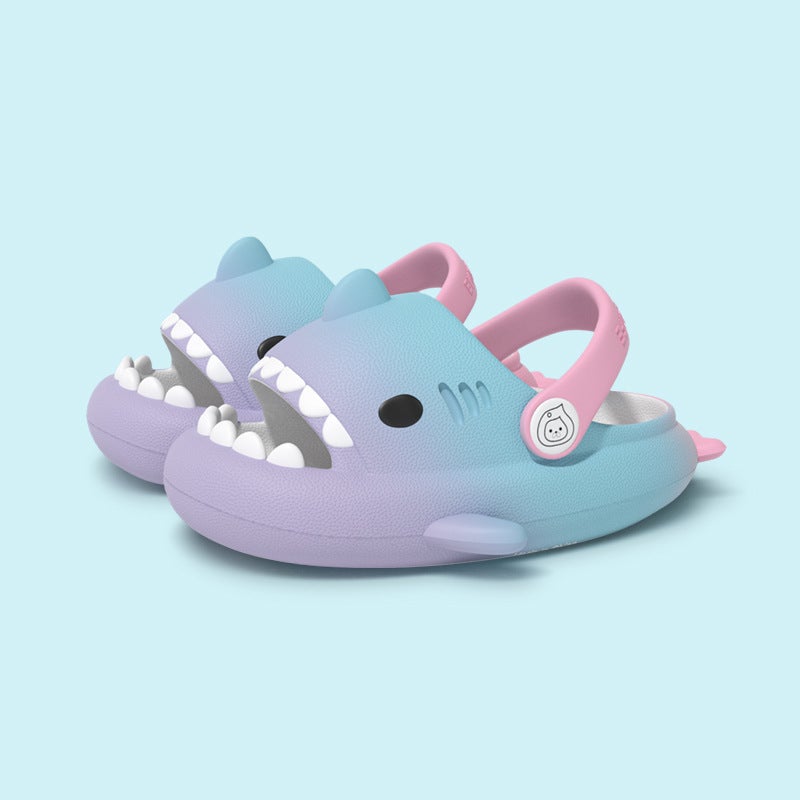 Colorful Ribbon Kids Slippers Purple Blue Pink 