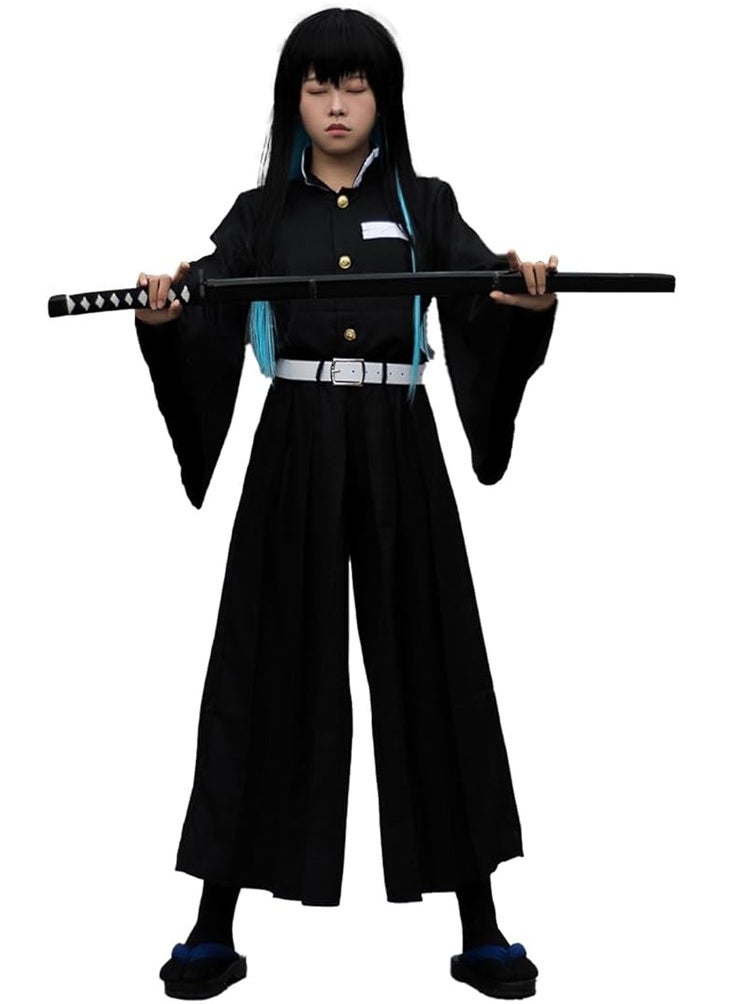 Al Aoyama - Kids Muichiro Cosplay Costume for Boys Muichiro Tokito Uniform Kimetsu no Yaiba Outfit - Image 1