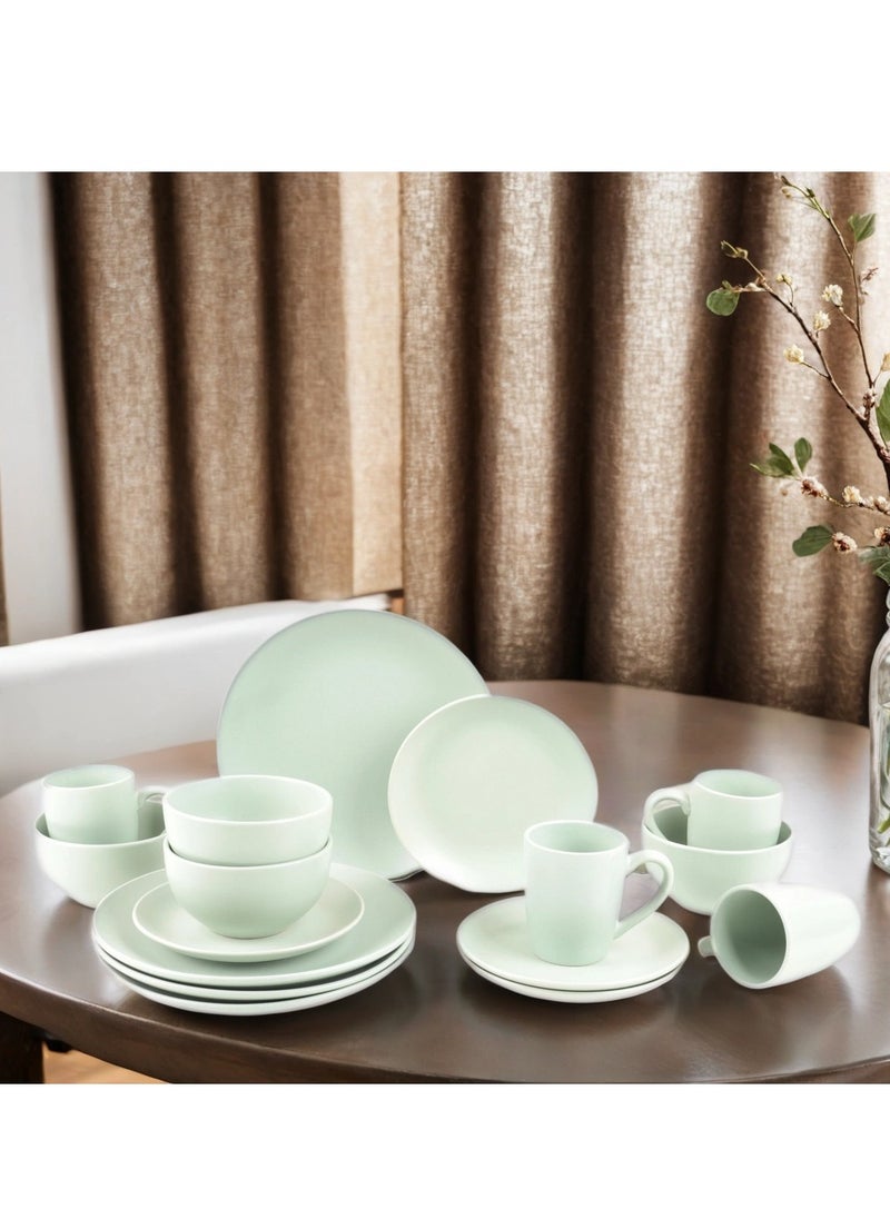 HOMEVEO A luxurious porcelain travel set consisting of 16 pieces  - Image 2