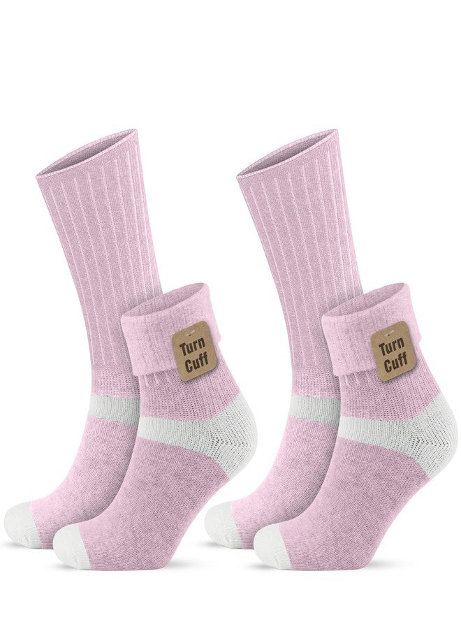 جويث جوارب قصيرة من صوف الألبكة للنساء من جو ويث، جوارب شتوية دافئة ومريحة وملونة للنساء - Image 1