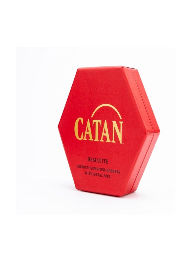 Metallic Dice Games مجموعة فانات رول المتوافقة مع لص كاتان المتميز ومجموعة النرد المعدنية، هيماتيت - Image 3