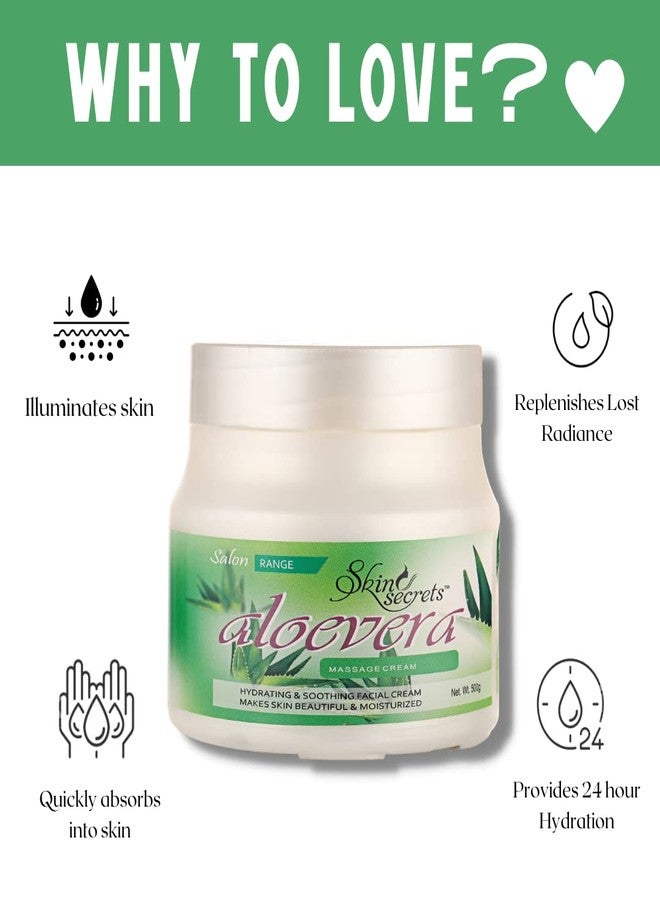 Skin Secrets Aloe Vera Massage Cream with Aloe Extract| Paraben free, Cruelty free & Vegan (500gm) - Image 2