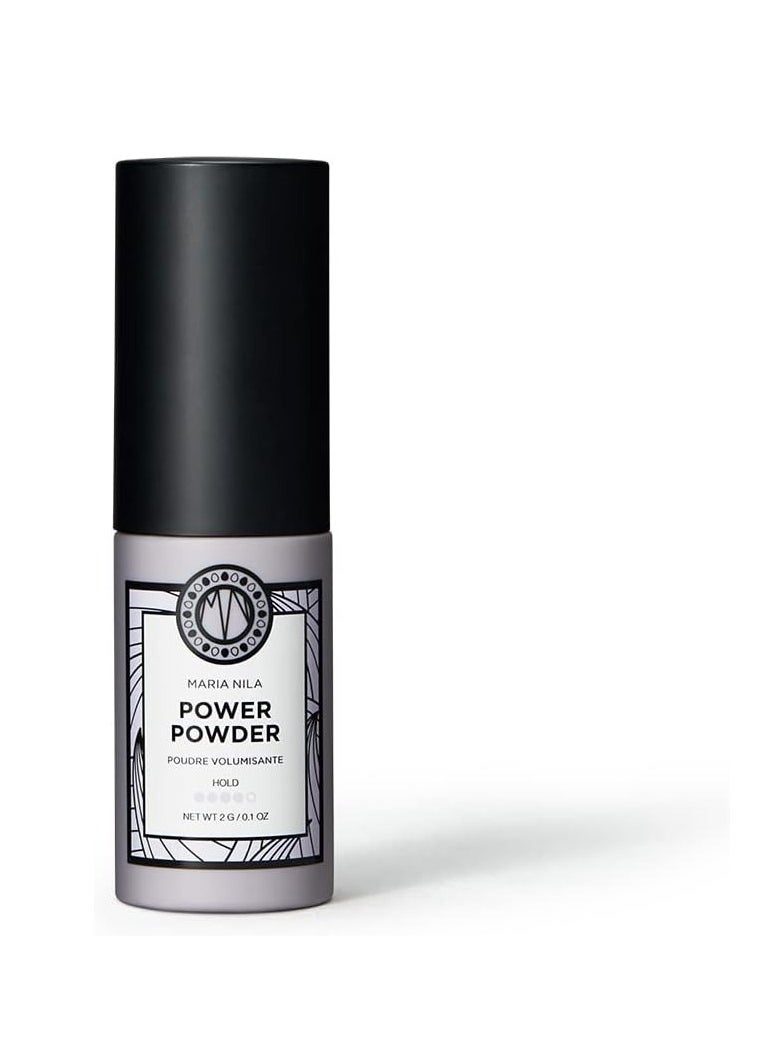 Maria Nila Power Powder For Thicker High Volume Hair Silica Silyate adds Texture to the Hair 100 Vegan and Sulfate Paraben free  - Image 1
