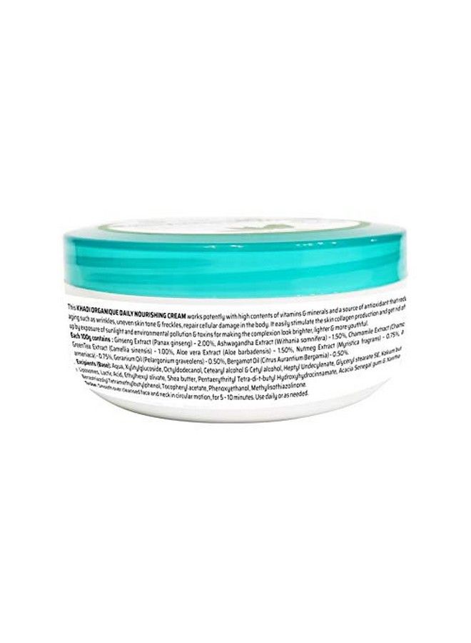 Khadi ORGANIQUE Daily Nourishing Cream With Sheabutter And Vitamin A & E (Sls & Parabeen Free) 100G - Image 4