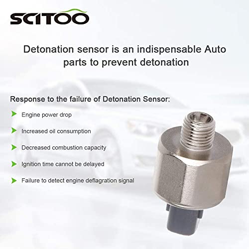 SCITOO Knock Sensor 89615-12090 Ignition Detonation Sensor Fit for Toyota for Avalon for Camry for Celica for Highlander for Sienna for Solara for Lexus ES300 GS300 IS300 RX300 RX330 SC300 - Image 5